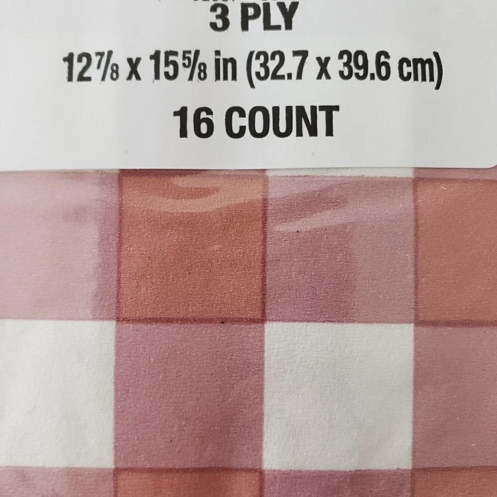 NWT – (Set of 6 pkgs) 16ct Paper Napkin per package